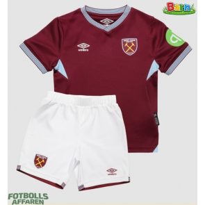 West Ham United Hemmaställ Barn 2025-26 Kortärmad (+ Korta byxor)